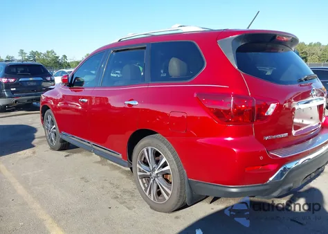2018 Nissan Pathfinder Platinum из США, поврежденный, VIN 5N1DR2MN6JC625328